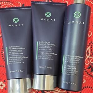 MONAT Restructuring Hair Duo - Pre-wash Conditioner And Restructuring Shampoo